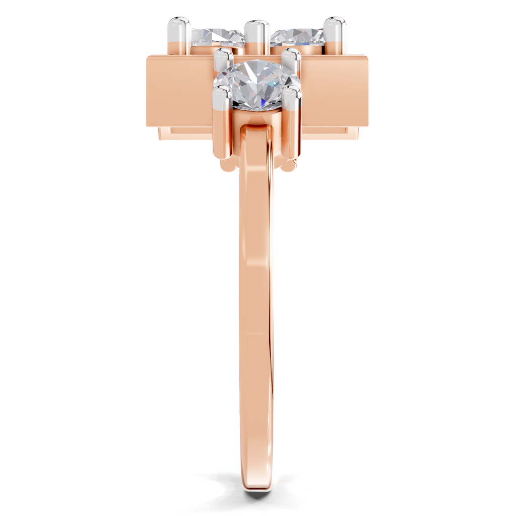 0.95 Carat Crystal Court Promise Engagement Ring