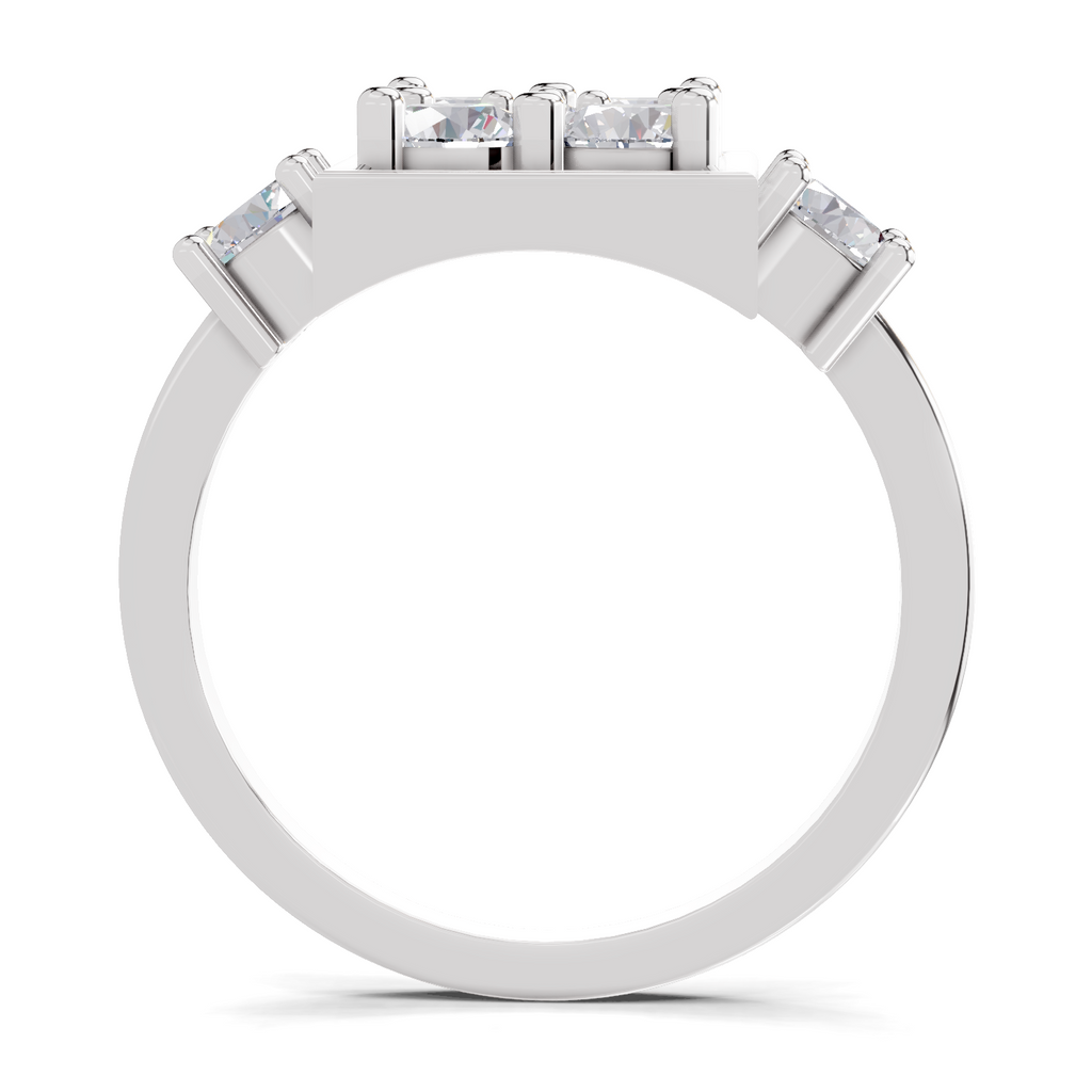 0.95 Carat Crystal Court Promise Engagement Ring