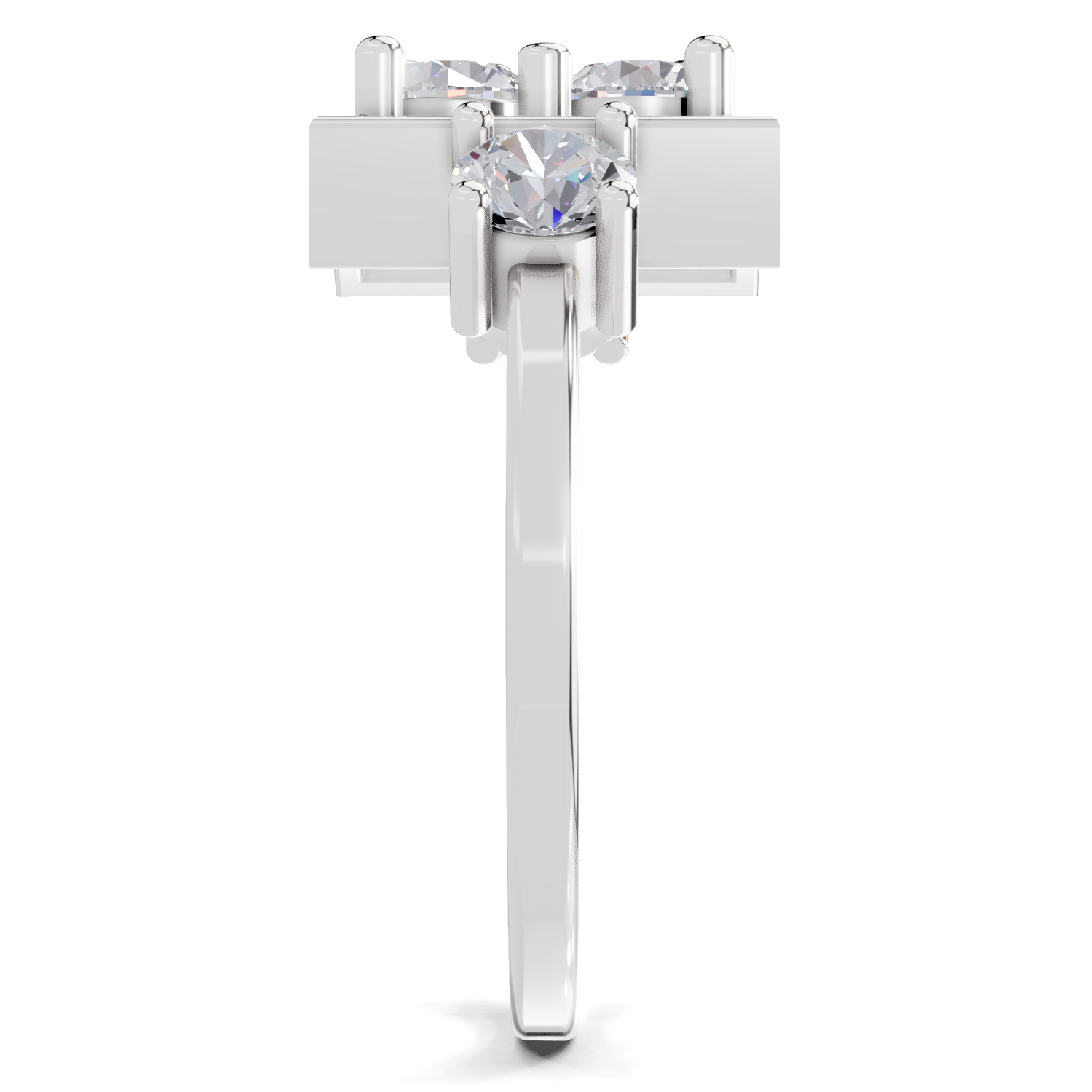 0.95 Carat Crystal Court Promise Engagement Ring