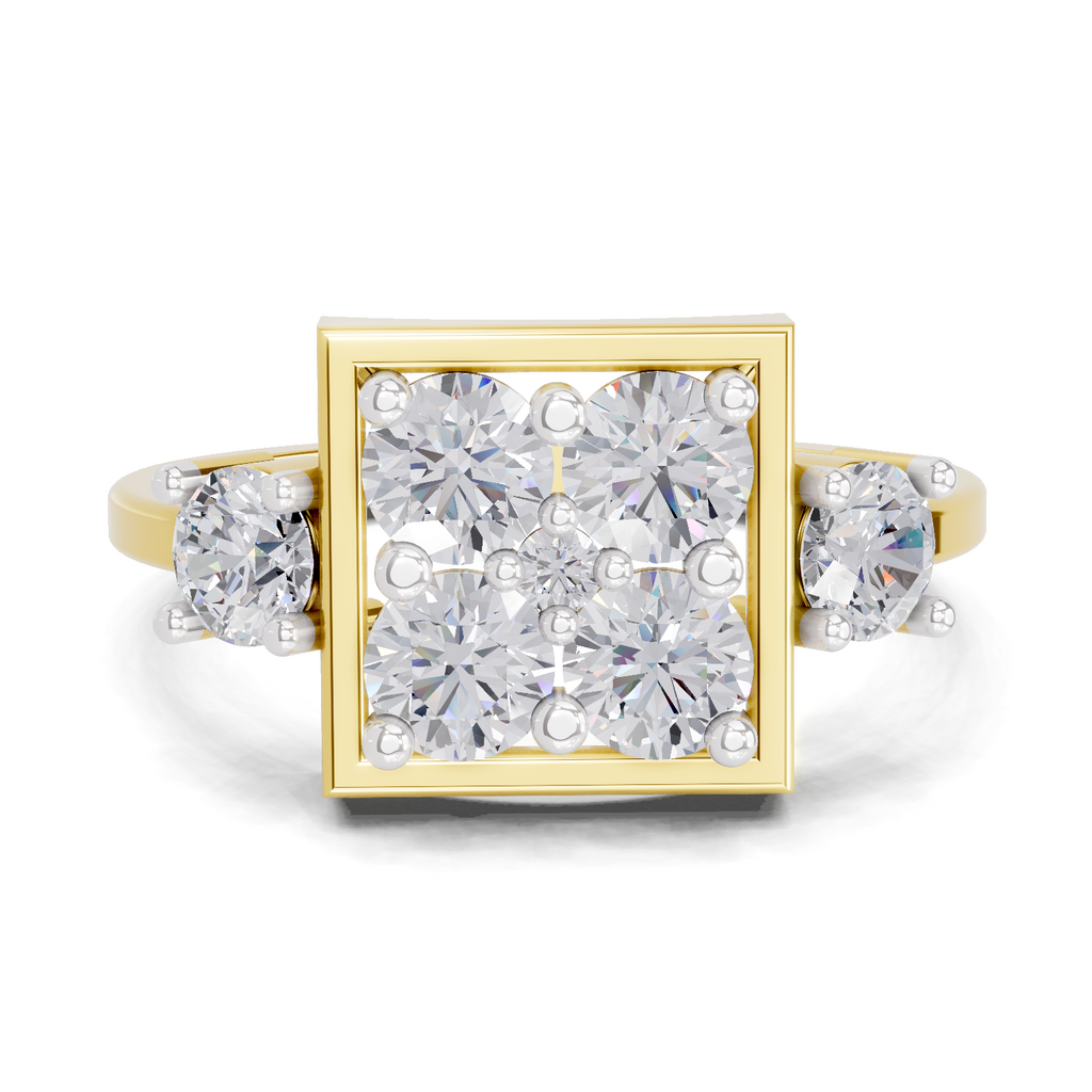 0.95 Carat Crystal Court Promise Engagement Ring