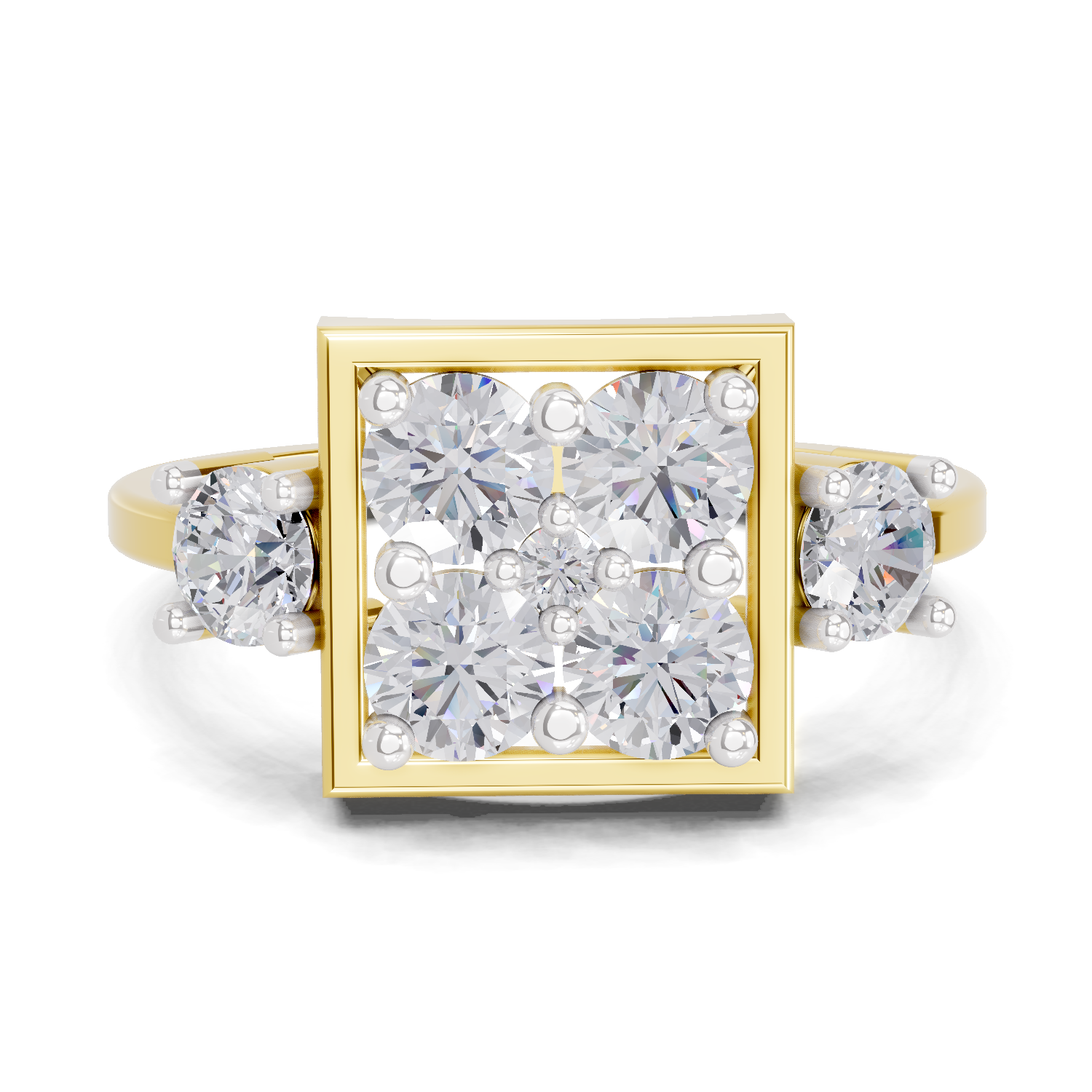 0.95 Carat Crystal Court Promise Engagement Ring