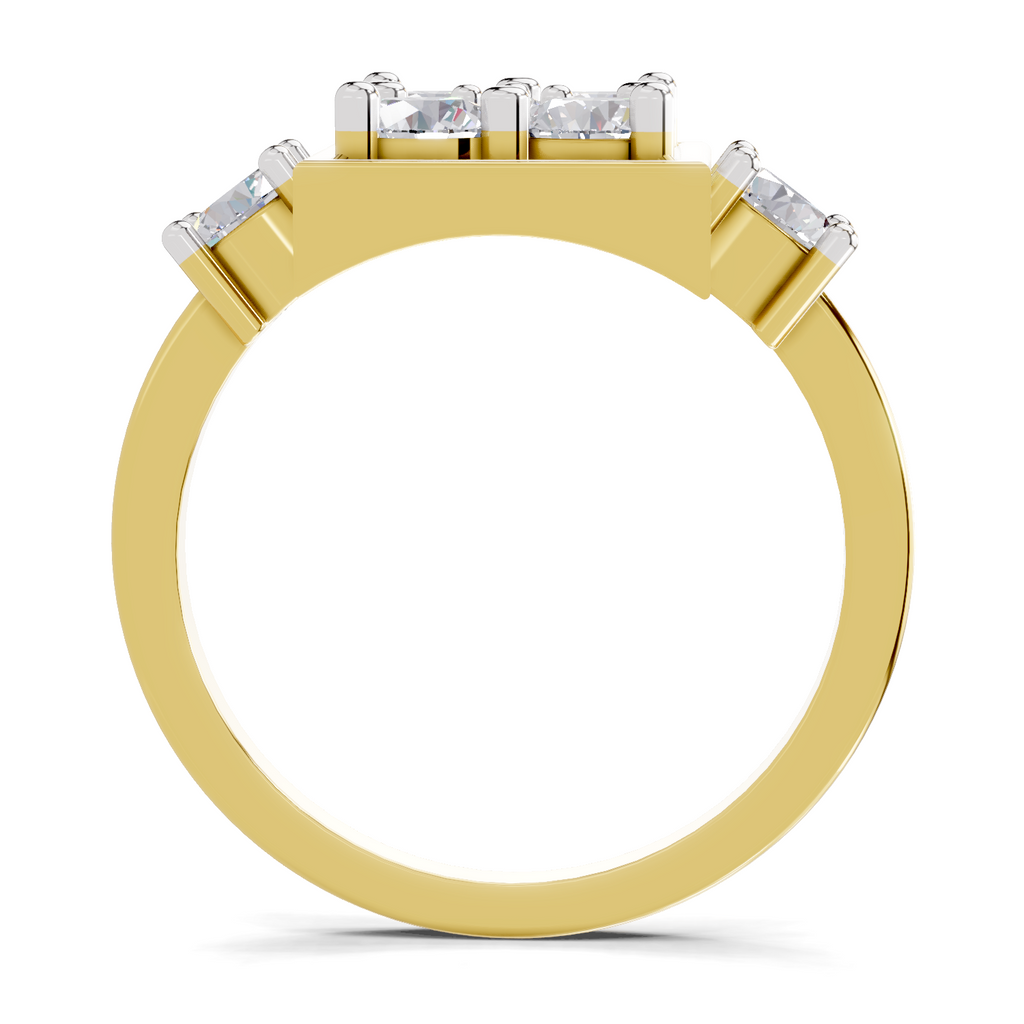 0.95 Carat Crystal Court Promise Engagement Ring