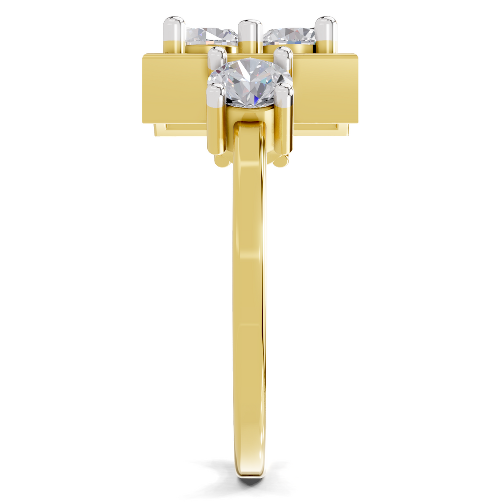 0.95 Carat Crystal Court Promise Engagement Ring