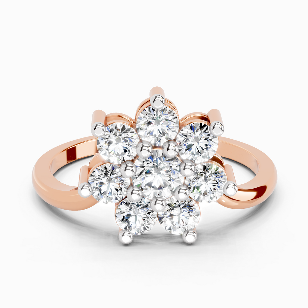 0.99 Carat Flora Diamond Promise Engagement Ring