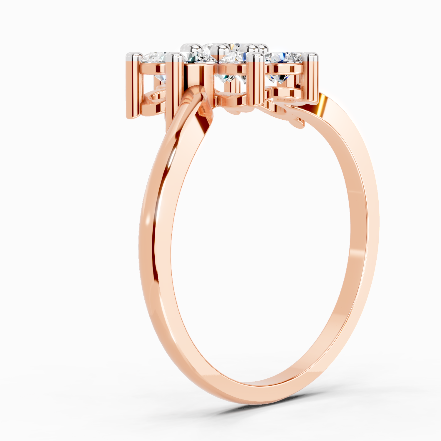 0.99 Carat Flora Diamond Promise Engagement Ring