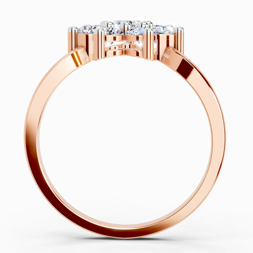 0.99 Carat Flora Diamond Promise Engagement Ring