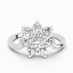 0.99 Carat Flora Diamond Promise Engagement Ring