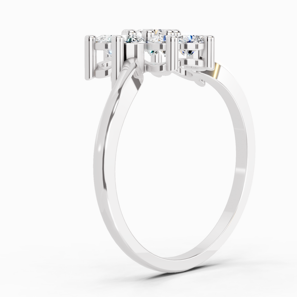 0.99 Carat Flora Diamond Promise Engagement Ring