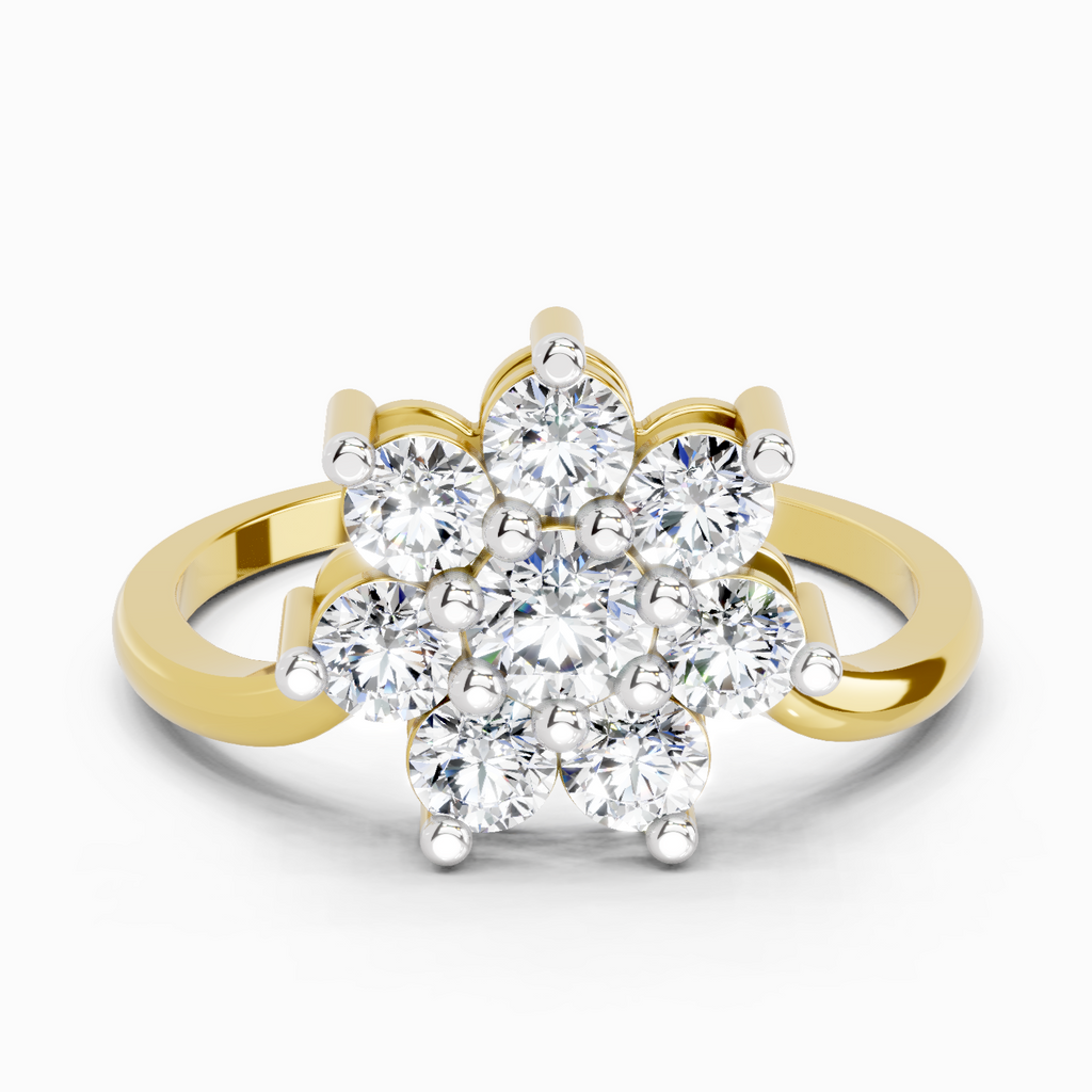 0.99 Carat Flora Diamond Promise Engagement Ring