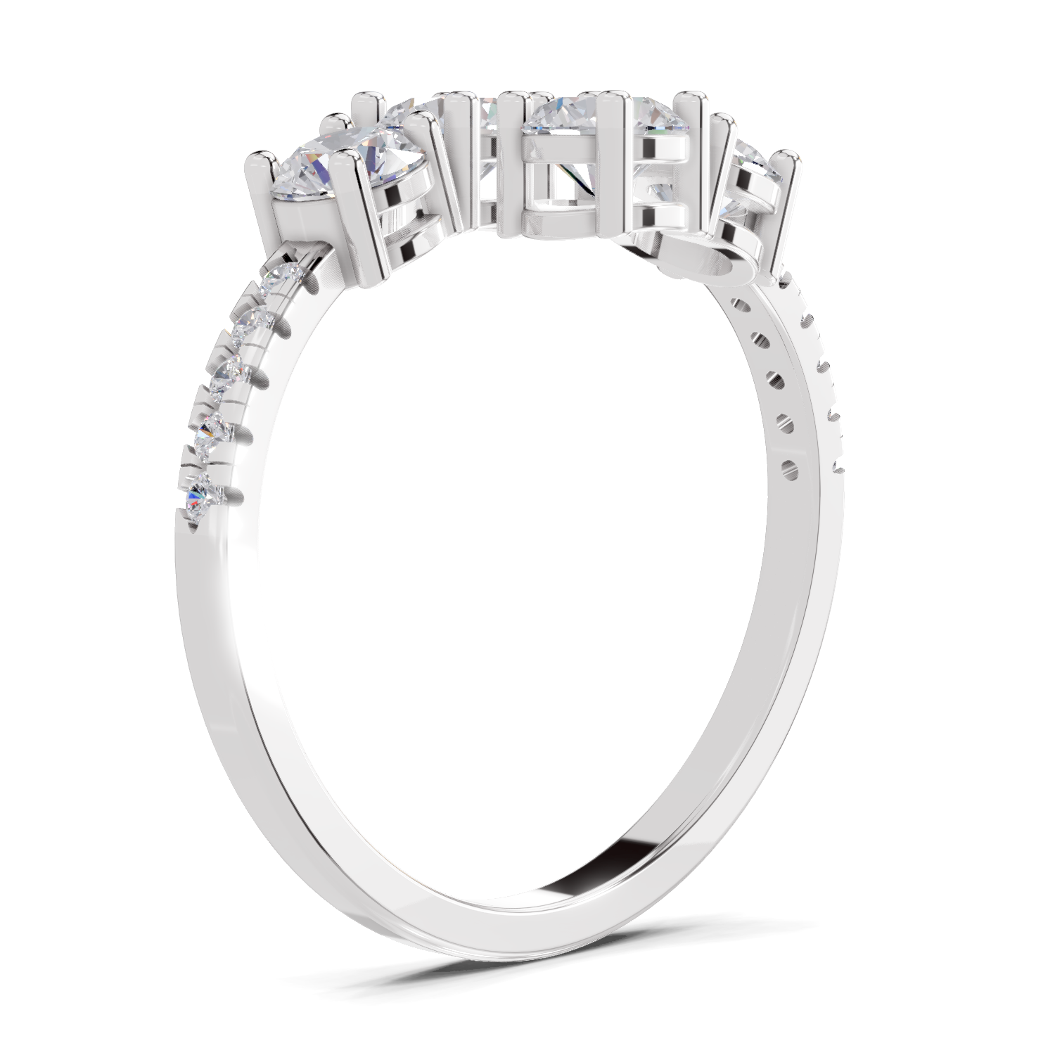 0.83 Carat Eternal Embrace Promise Engagement Ring