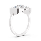 0.76 Ct Diamond Flower Ring