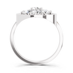 0.76 Ct Diamond Flower Ring