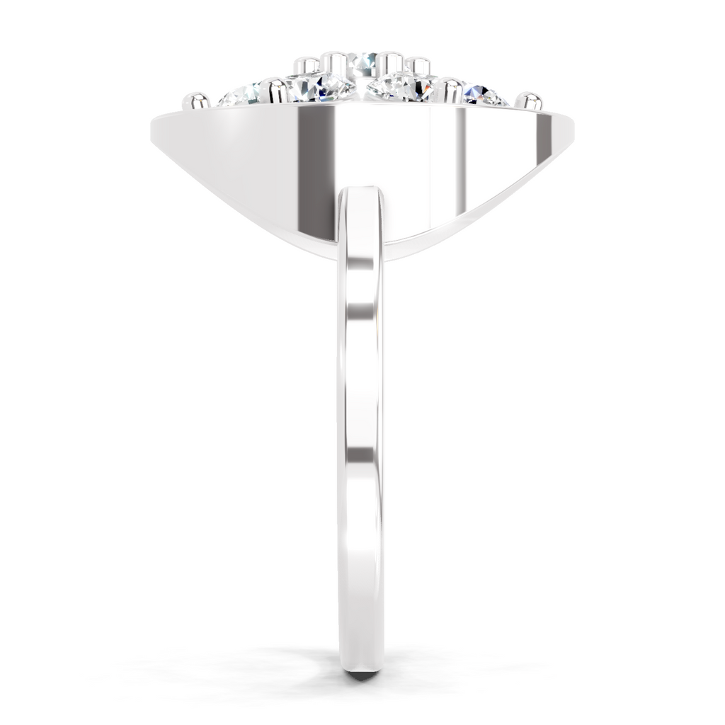 0.76 Ct Diamond Flower Ring