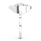 0.76 Ct Diamond Flower Ring