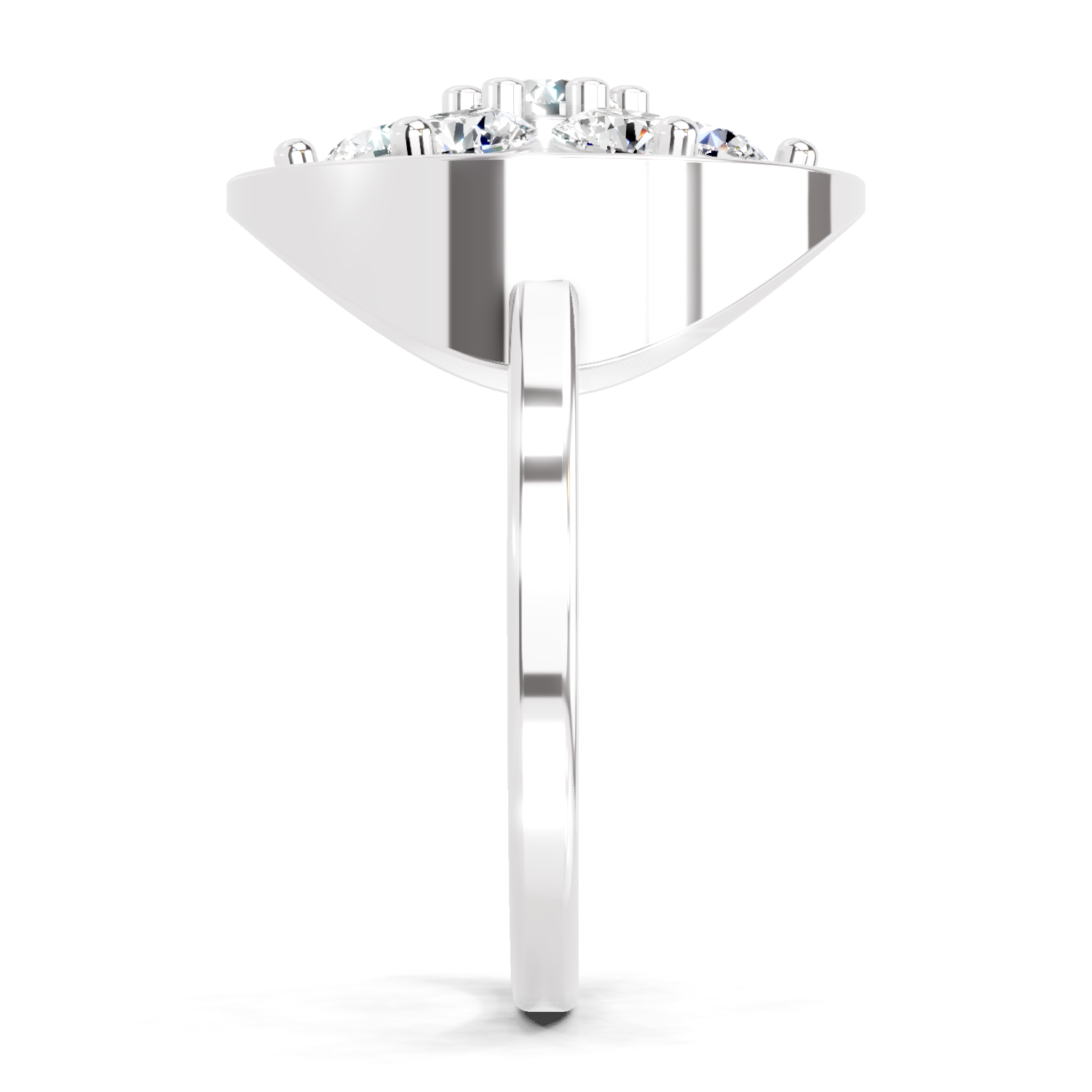 0.76 Ct Diamond Flower Ring