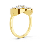 0.76 Ct Diamond Flower Ring
