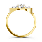 0.76 Ct Diamond Flower Ring