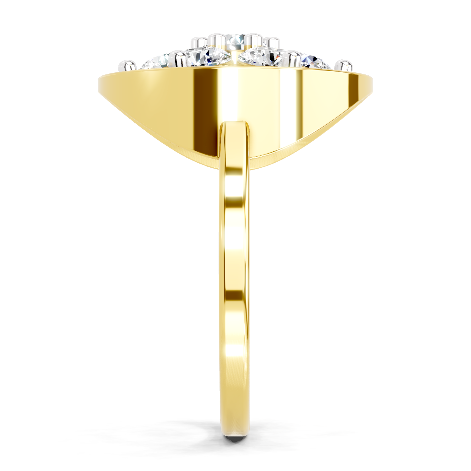 0.76 Ct Diamond Flower Ring