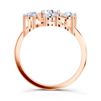 0.87 Carat Round Swirl Cluster Ring