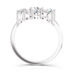 0.87 Carat Round Swirl Cluster Ring