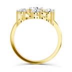 0.87 Carat Round Swirl Cluster Ring