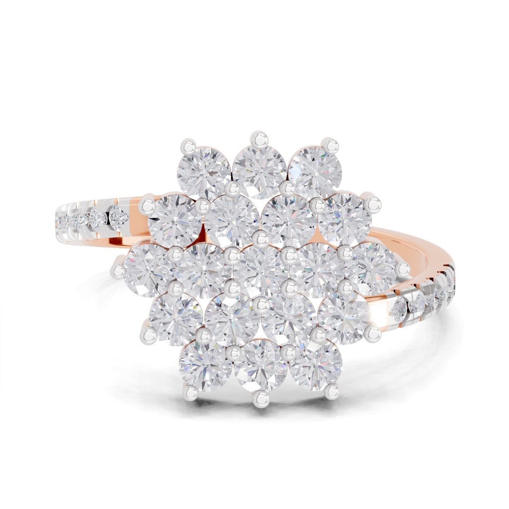 0.93 Carat Snowfall Cluster Promise Engagement Ring