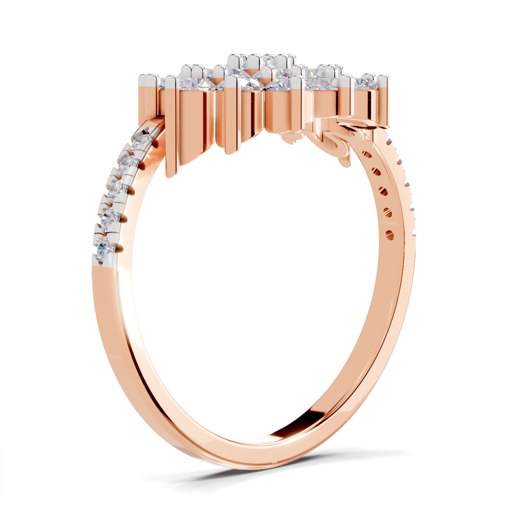 0.93 Carat Snowfall Cluster Promise Engagement Ring