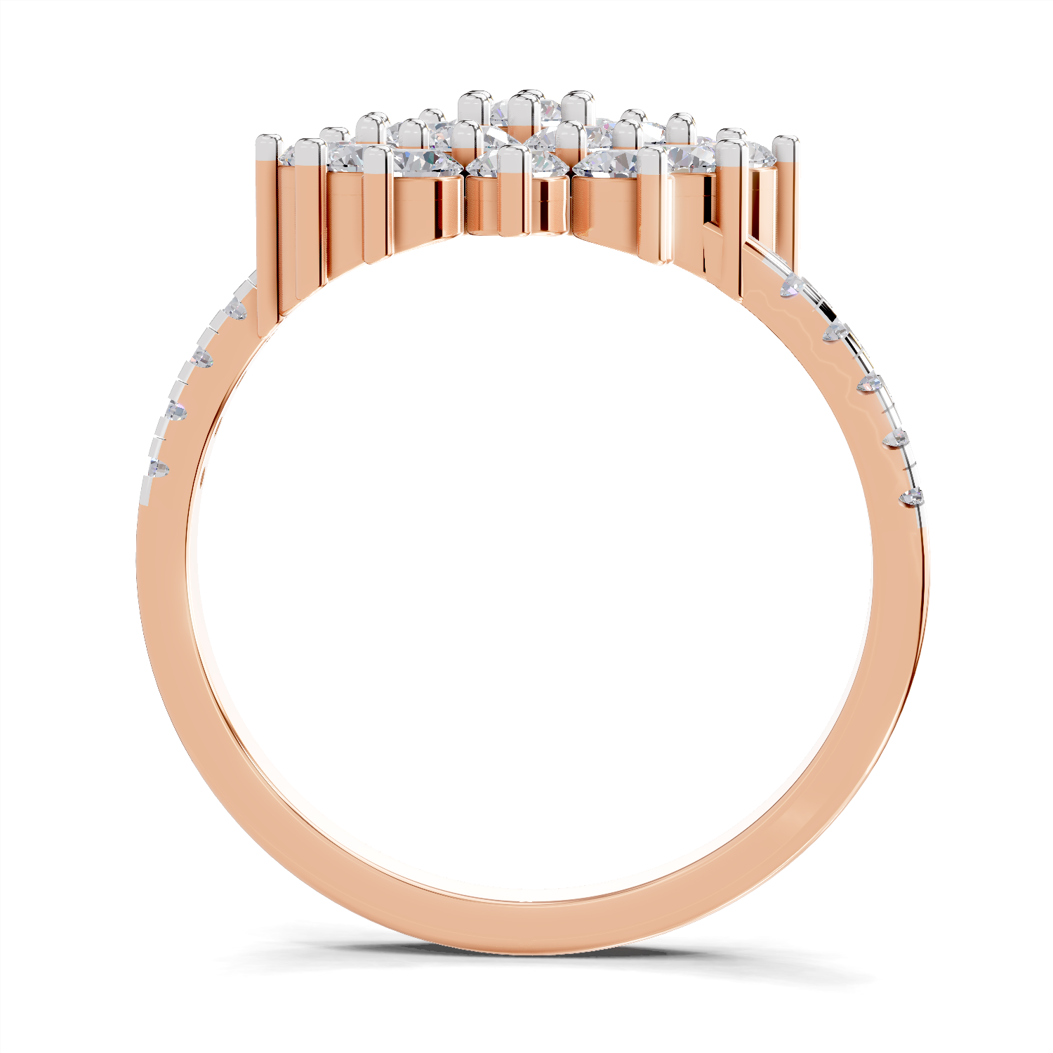 0.93 Carat Snowfall Cluster Promise Engagement Ring