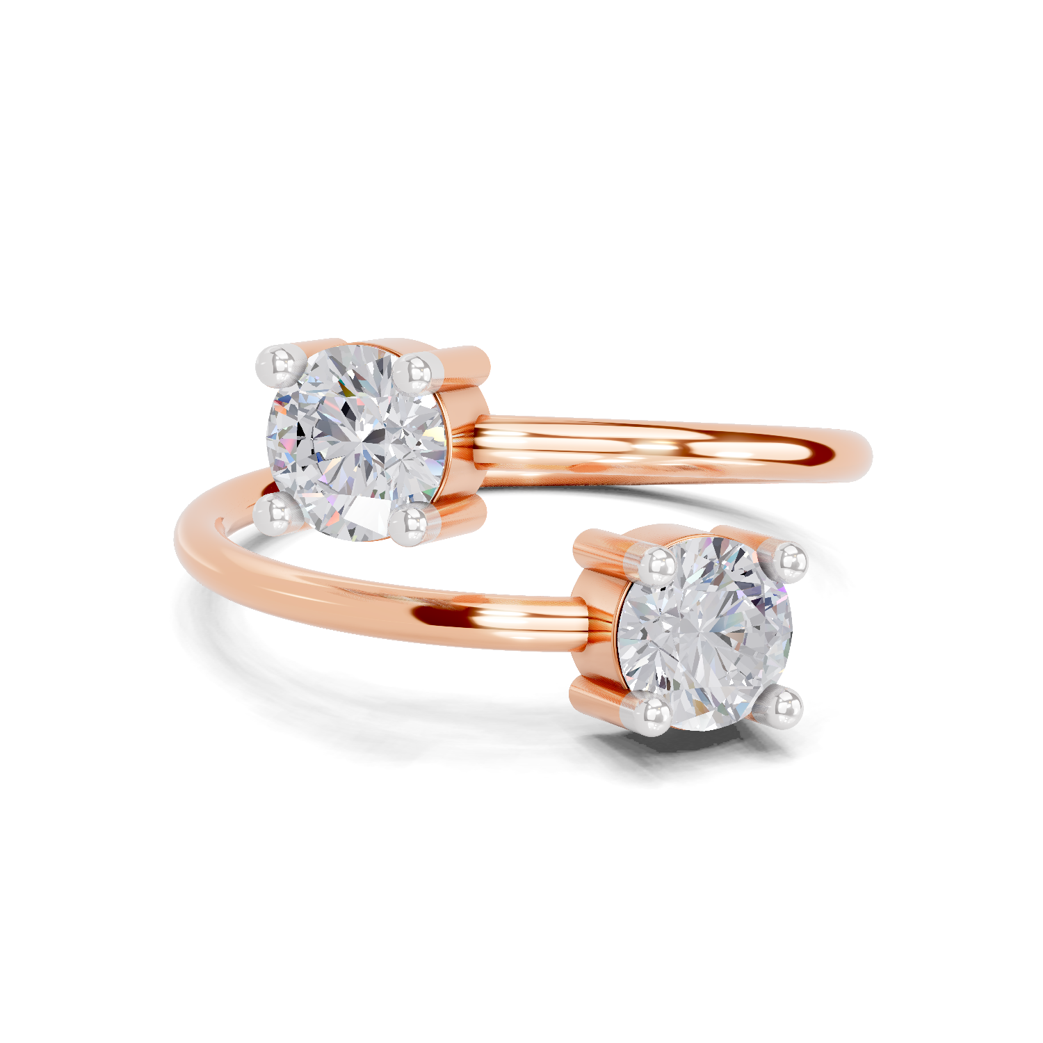 0.8 Carat Twirl of Light Promise Engagement Ring