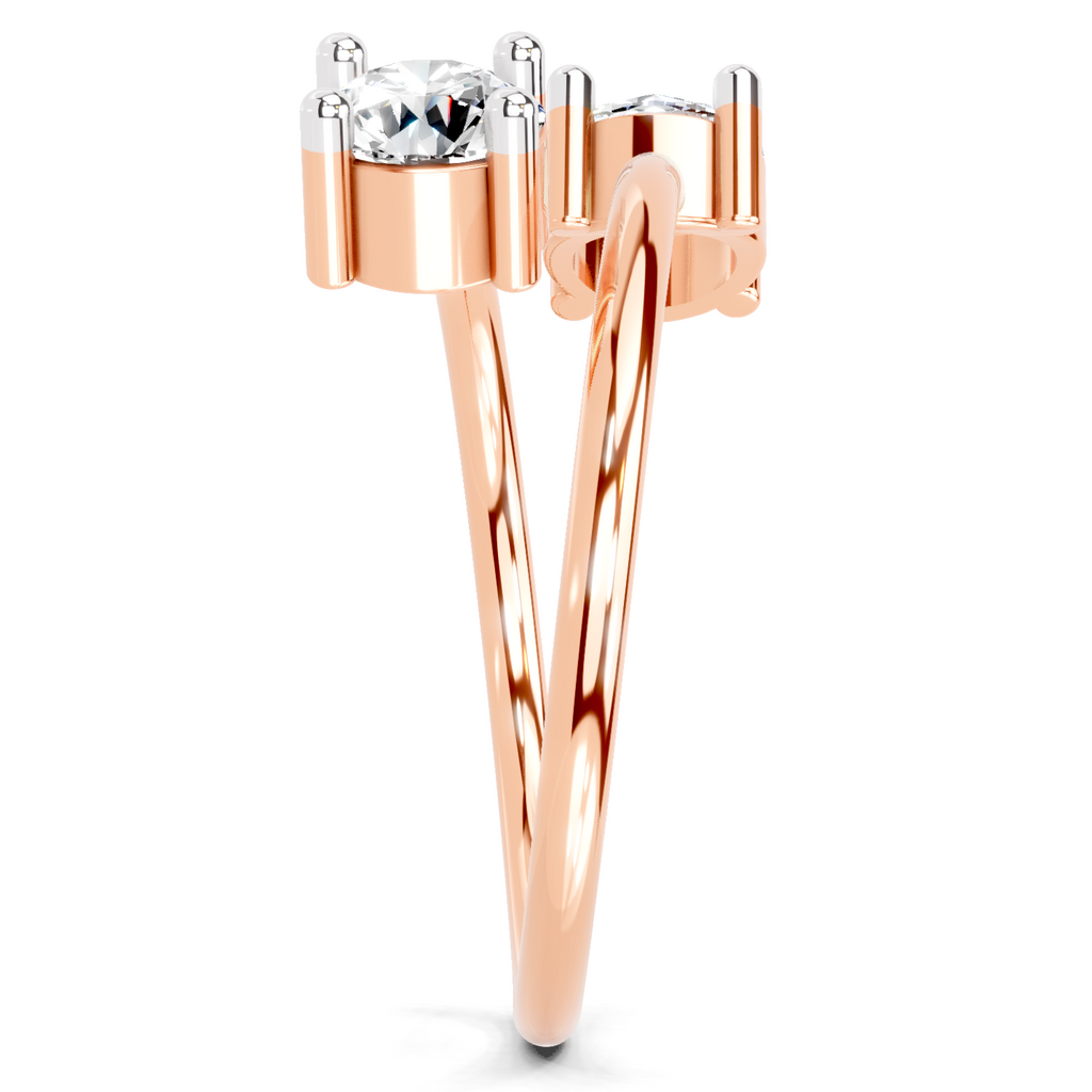 0.8 Carat Twirl of Light Promise Engagement Ring