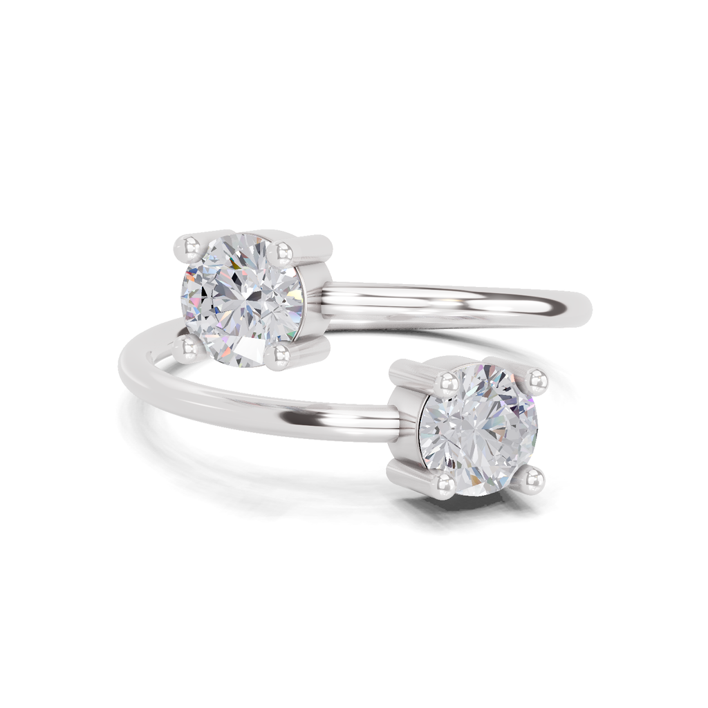 0.8 Carat Twirl of Light Promise Engagement Ring