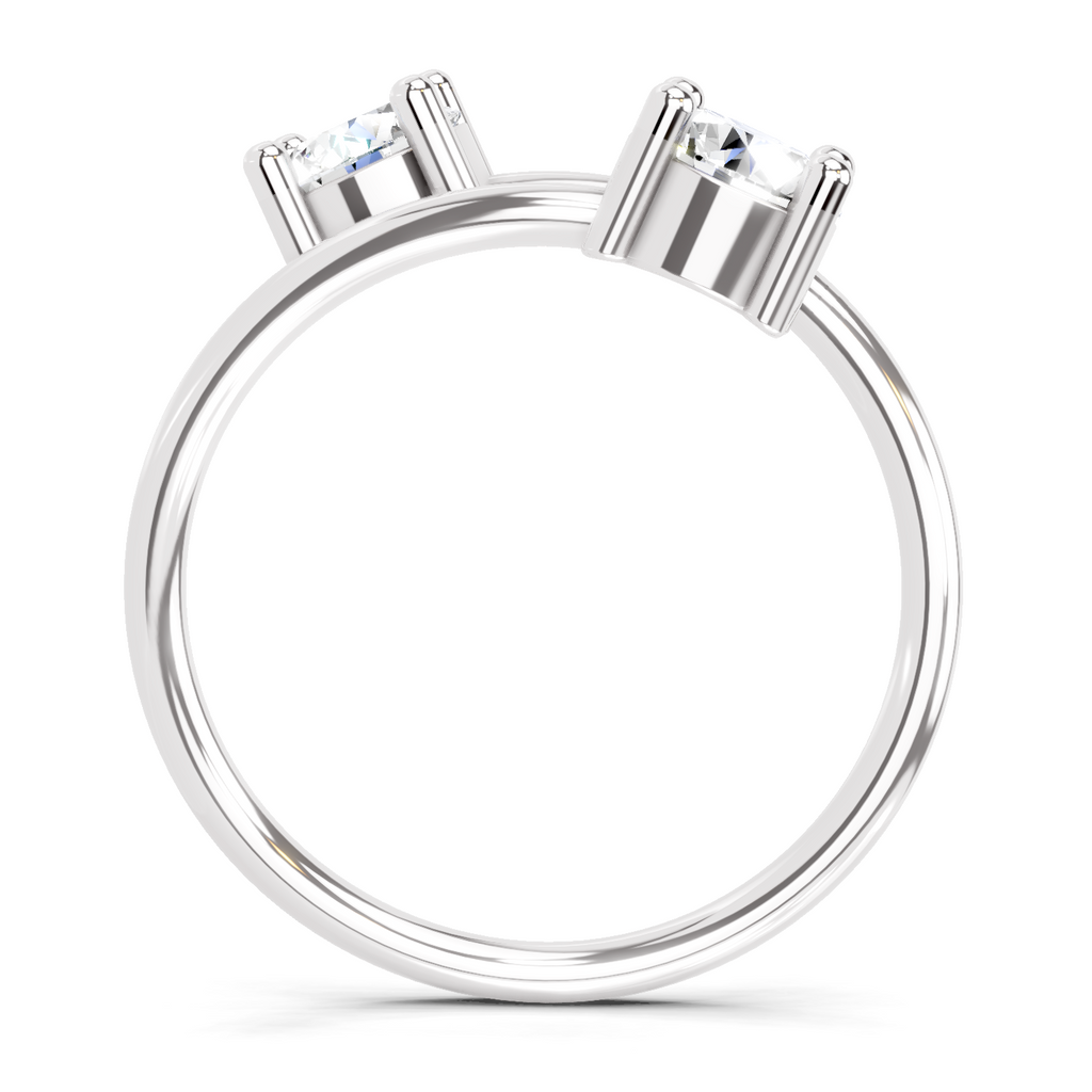 0.8 Carat Twirl of Light Promise Engagement Ring