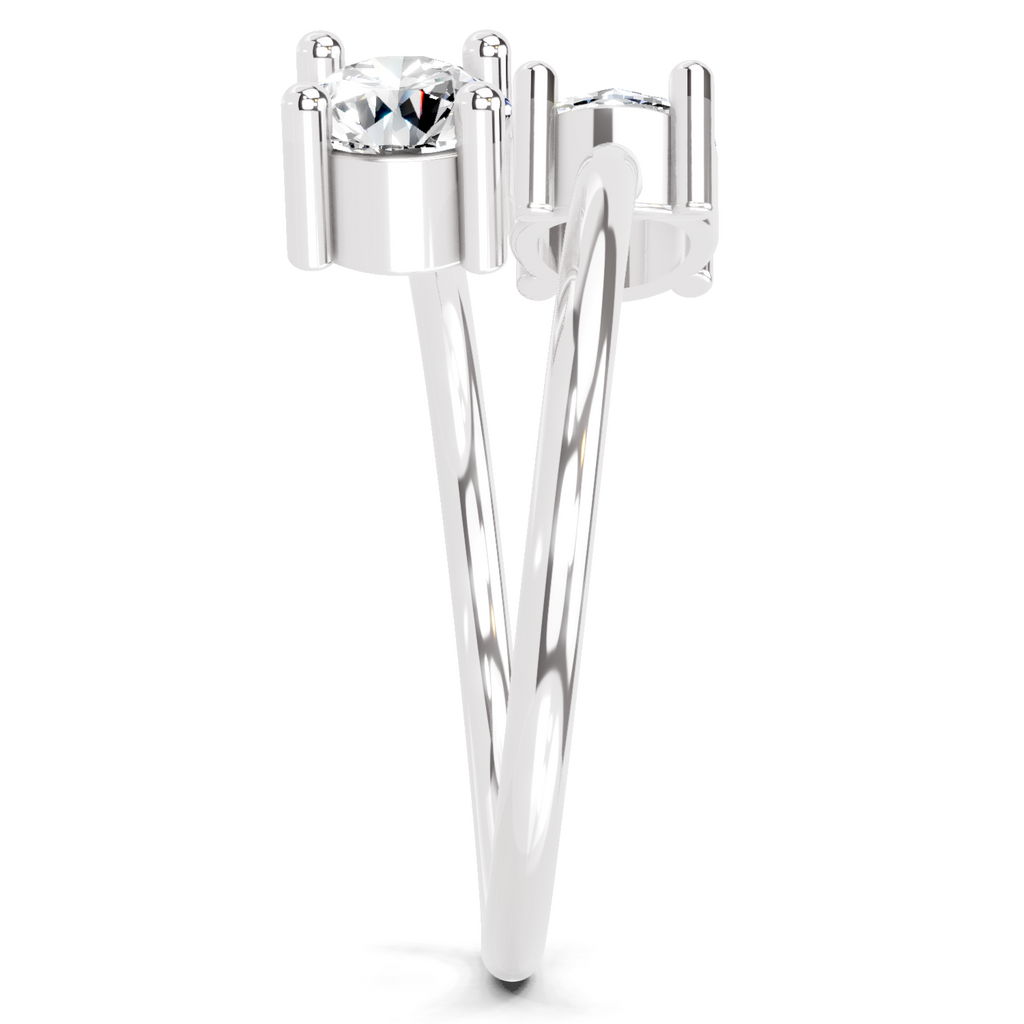 0.8 Carat Twirl of Light Promise Engagement Ring