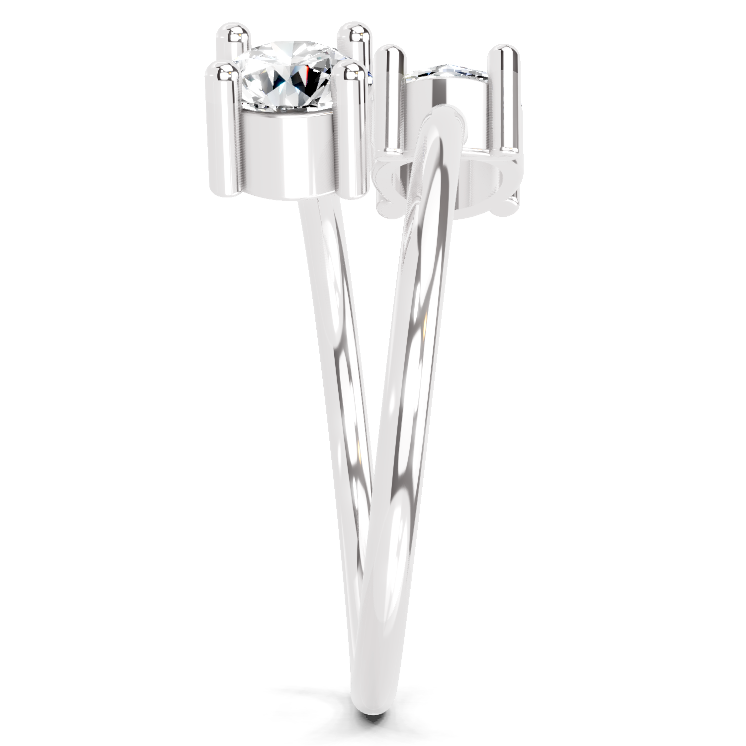 0.8 Carat Twirl of Light Promise Engagement Ring