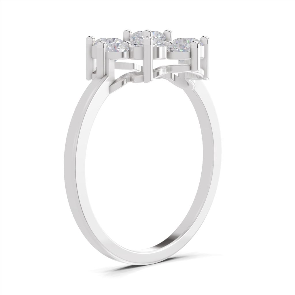 0.87 Carat Diamond Blossom Promise Engagement Ring