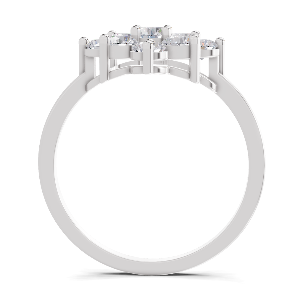0.87 Carat Diamond Blossom Promise Engagement Ring