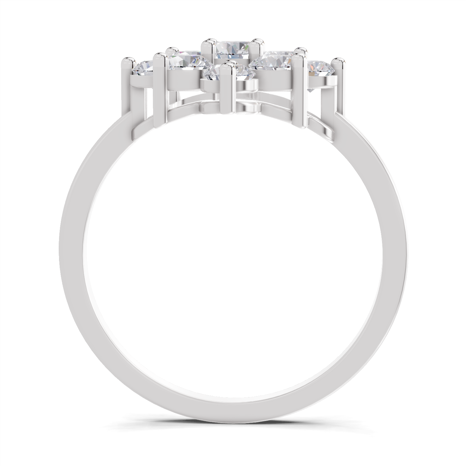 0.87 Carat Diamond Blossom Promise Engagement Ring