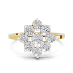 0.87 Carat Diamond Blossom Promise Engagement Ring
