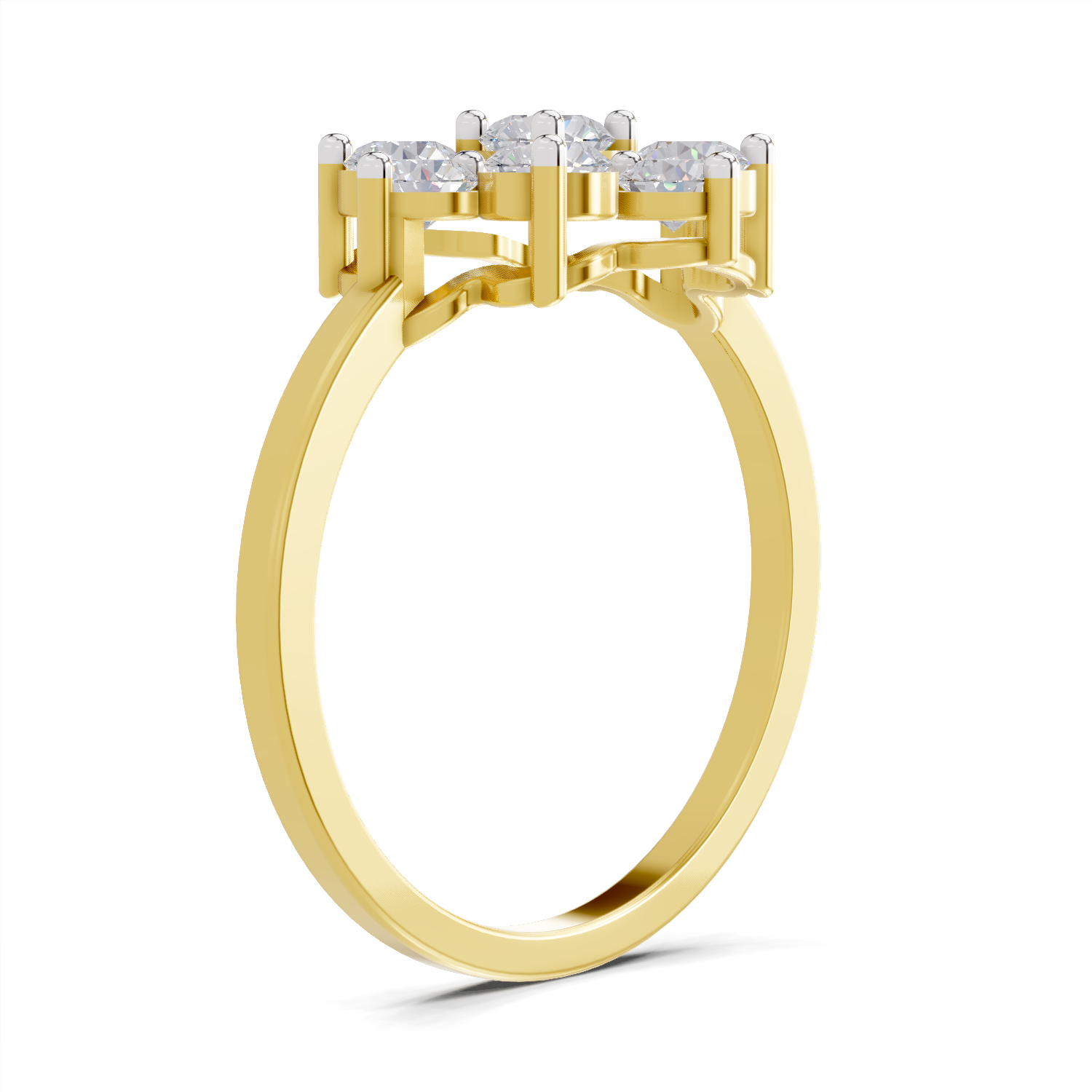 0.87 Carat Diamond Blossom Promise Engagement Ring