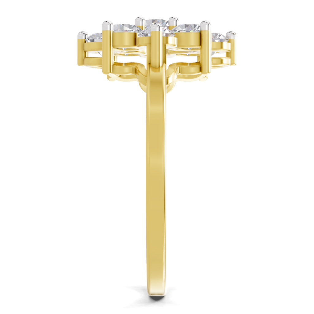 0.87 Carat Diamond Blossom Promise Engagement Ring
