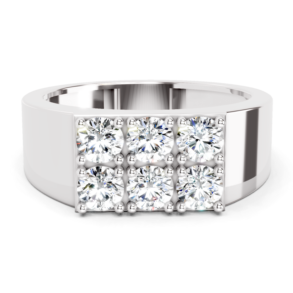 1.48 Ct Round Cluster Diamond Ring