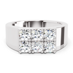 1.48 Ct Round Cluster Diamond Ring