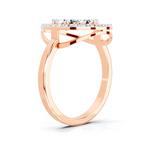 1.01 CT Round Cluster Diamond Ring