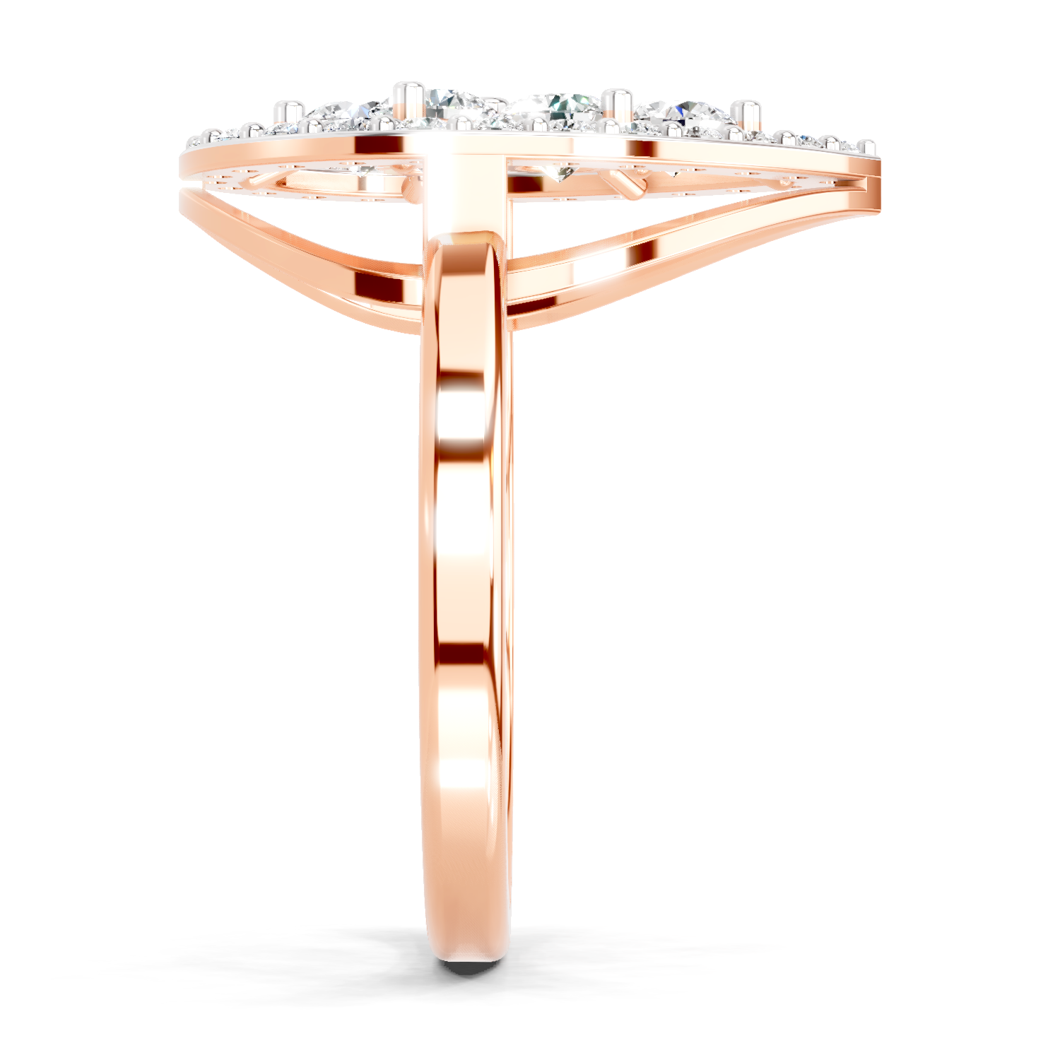 1.01 CT Round Cluster Diamond Ring