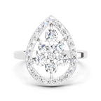 1.01 CT Round Cluster Diamond Ring