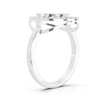 1.01 CT Round Cluster Diamond Ring