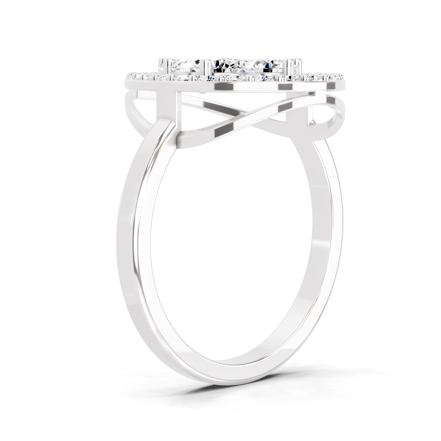 1.01 CT Round Cluster Diamond Ring