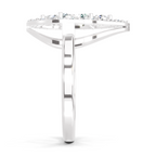 1.01 CT Round Cluster Diamond Ring