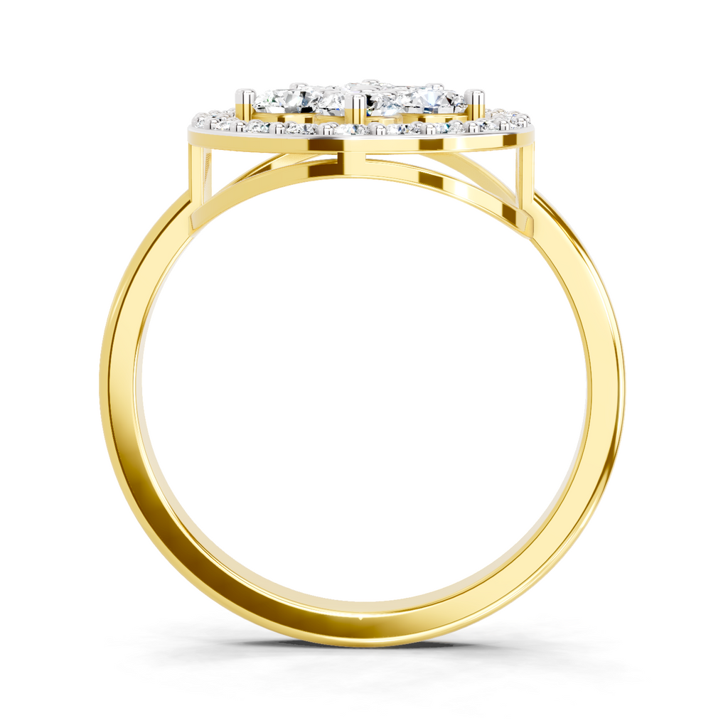 1.01 CT Round Cluster Diamond Ring
