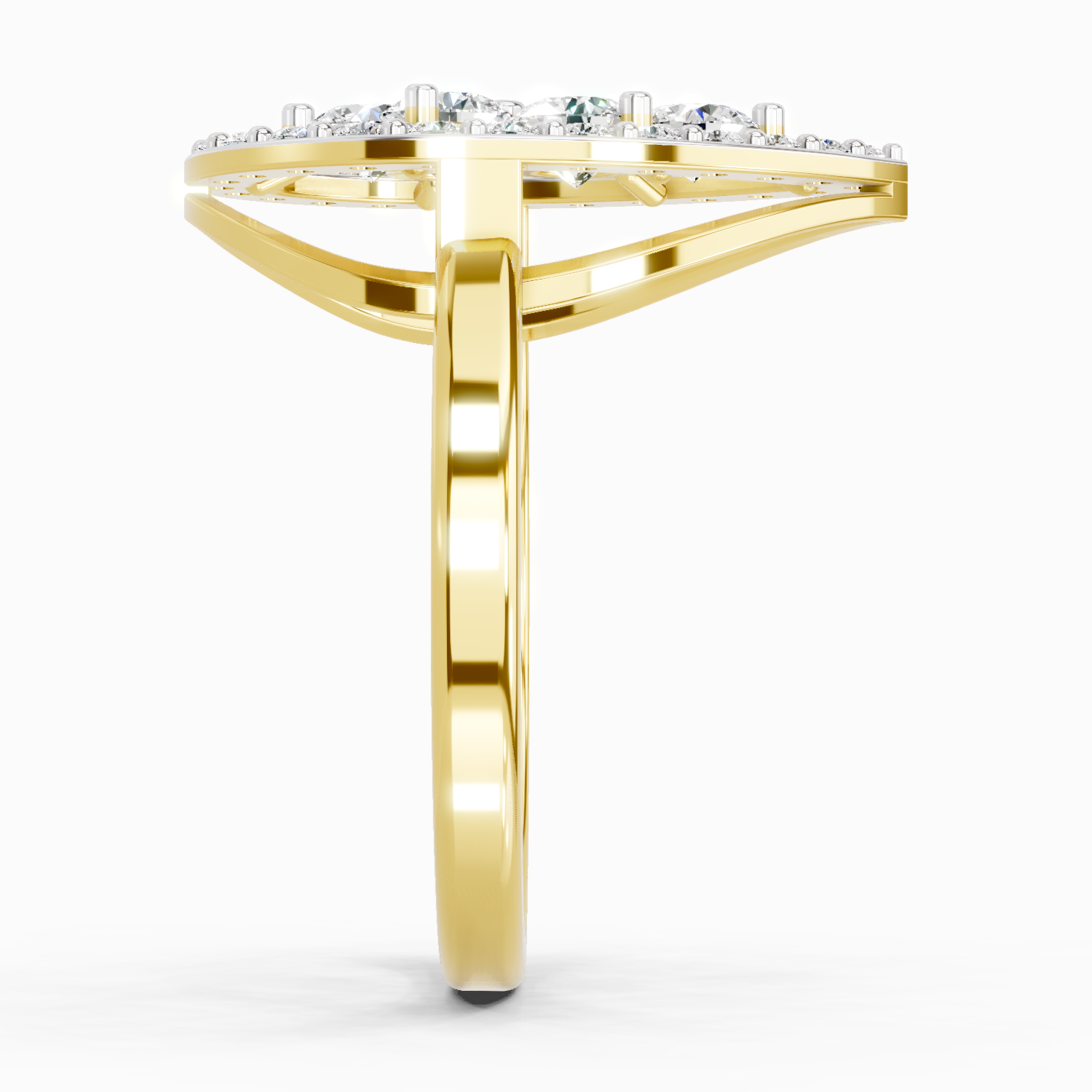 1.01 CT Round Cluster Diamond Ring